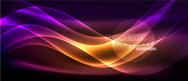 霓虹灯光波图片下载