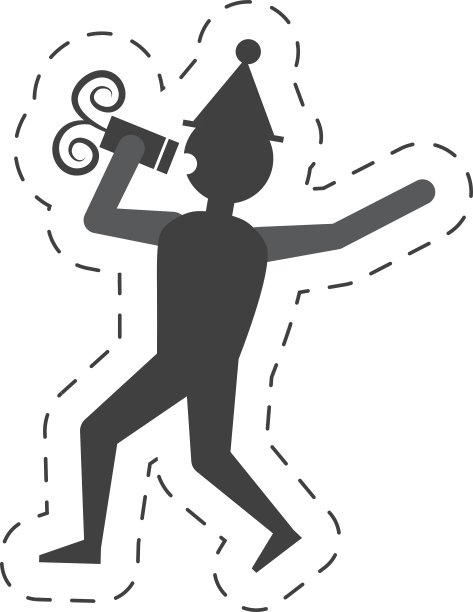 男人喝葡萄酒图标设计图片下载