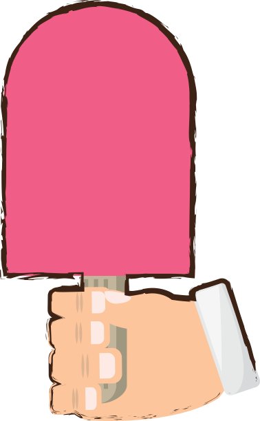 粉色冰棒图标形象图片下载