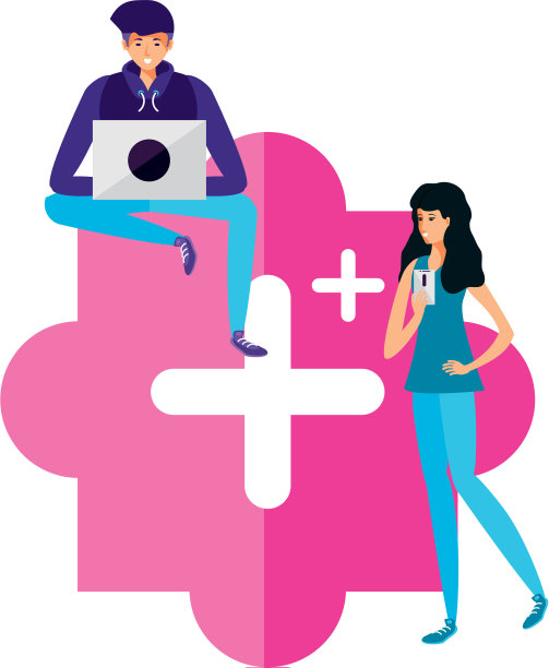 年轻夫妇使用笔记本电脑和智能手机图片下载