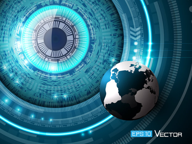 未来之眼与球体图片下载