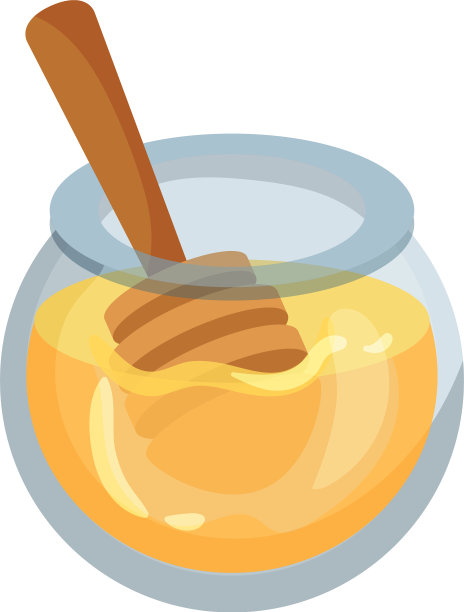 打开装有蜂蜜的玻璃罐图片下载