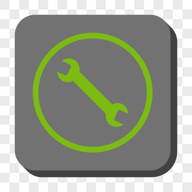 扳手圆角方形按钮图片下载