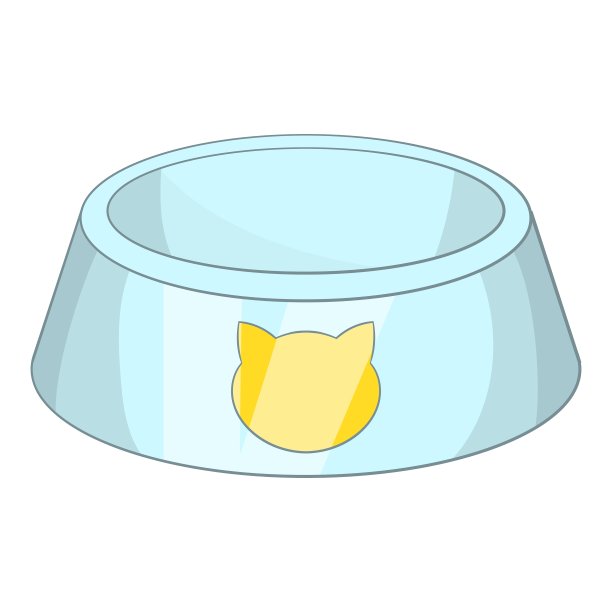 碗为动物图标卡通风格图片下载