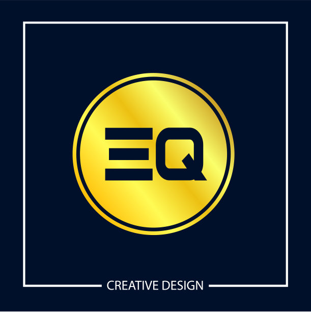 首字母eq标志模板设计图片下载