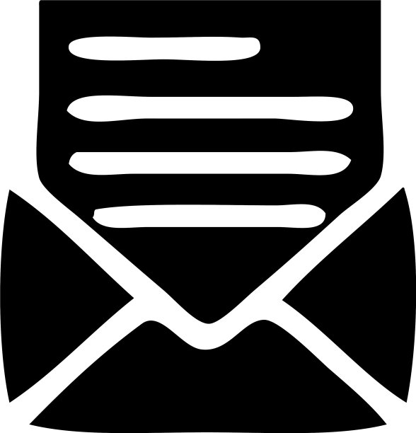 扁平符号信件和信封图片下载