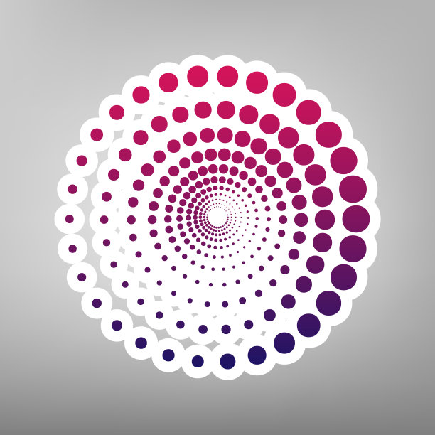 抽象技术圈符号为紫色图片下载