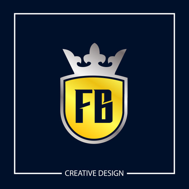 首字母fb标志模板设计图片下载