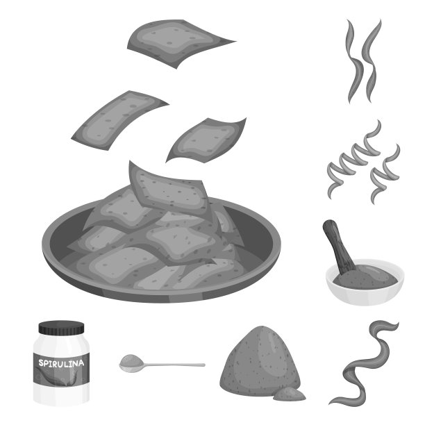 植物和杂草标志集图片下载