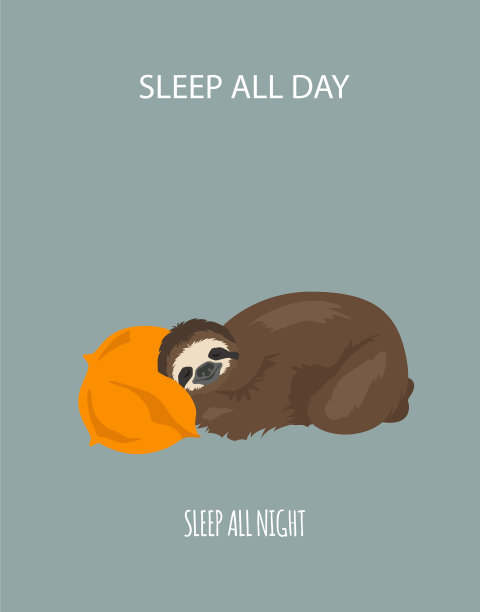 一个树懒在家的故事搞笑卡通图片下载