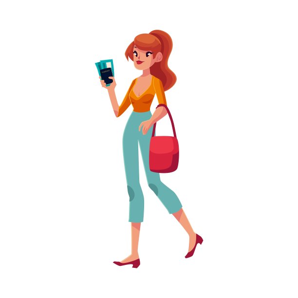 年轻漂亮的女人要去度假图片下载