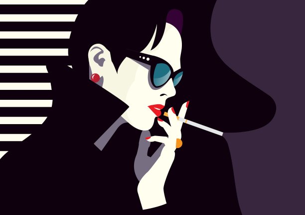 流行艺术中的时尚女性图片下载