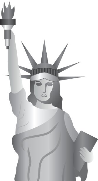 自由女神像地标图标图片下载