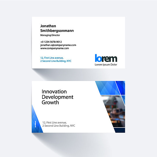 名片模板用黄色对角线图片下载