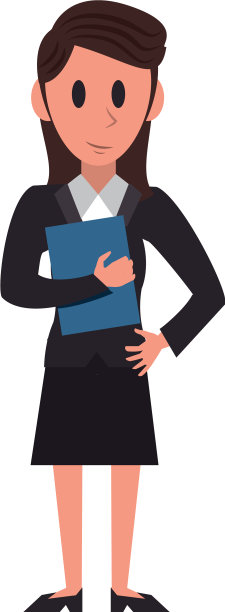 行政女商人卡通人物图片下载