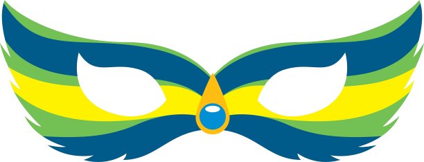 嘉年华面具热带图标图片下载