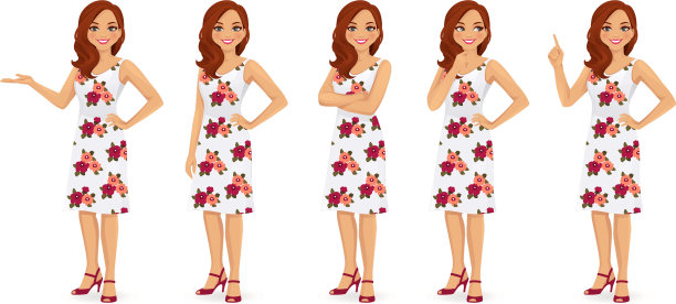 穿着女装的女人图片下载