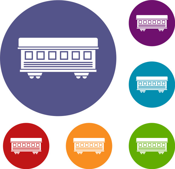 客车车厢图标集图片下载