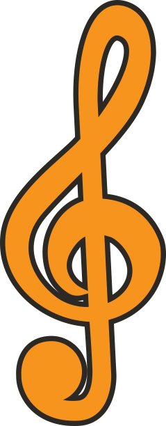 音乐音符孤立图标图片下载