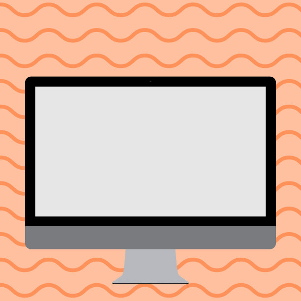 空白白色电脑显示器图片下载