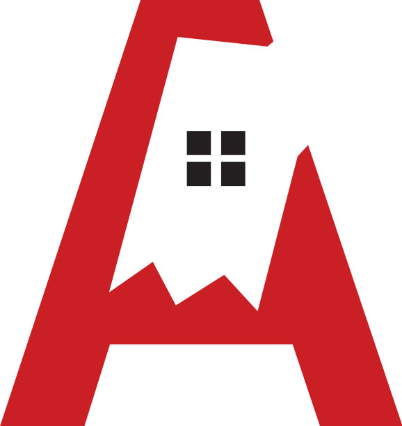 字母房地产房屋标志图标设计图片下载