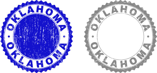 Grunge Oklahoma纹理水印图片下载