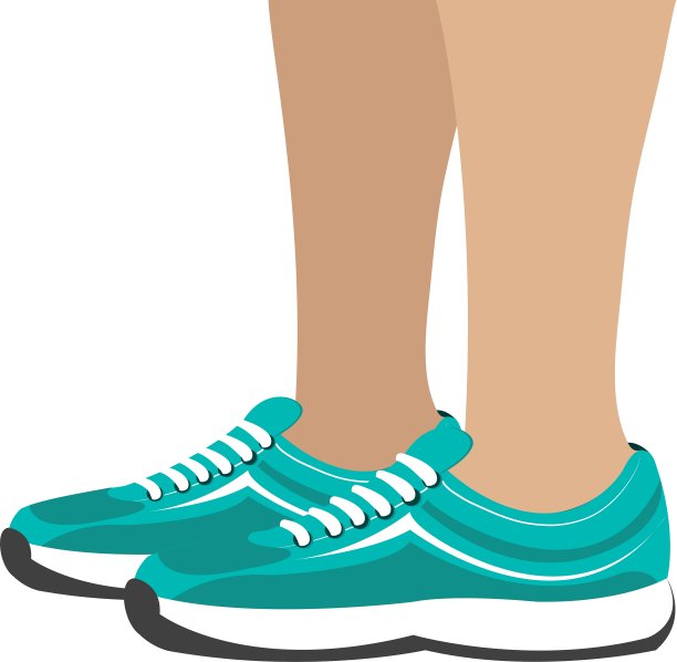 网球鞋是运动孤立的标志图片下载