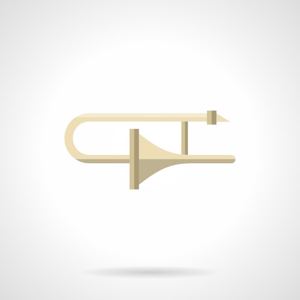 调整铜管乐器的平面图标图片下载