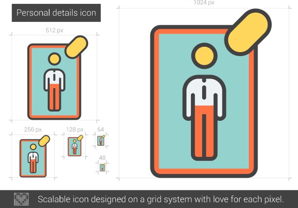 个人信息行图标图片下载