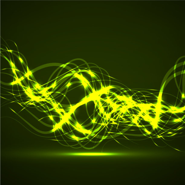 抽象发光的波浪线，弯曲的条纹图片下载