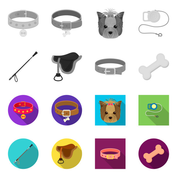 设计宠物和配件标志图片下载