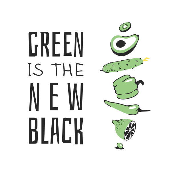 手绘集蔬菜、水果和生态图片下载