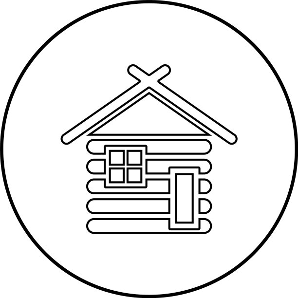 木制房屋谷仓与木材模块化的原木小屋图片下载