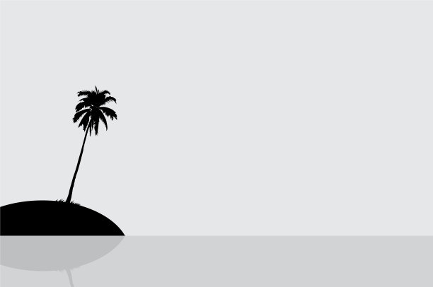 一个岛屿的轮廓图片下载