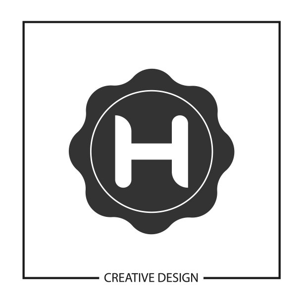 H字母logo模板设计图片下载