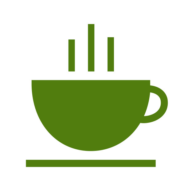 茶杯标识型图标标识模板图片下载