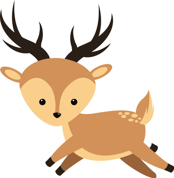 可爱的鹿图标图片下载