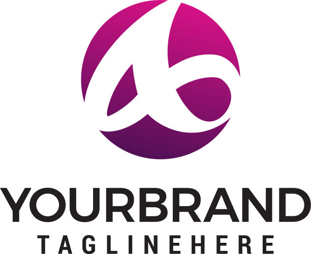 字母标志设计概念模板图片下载