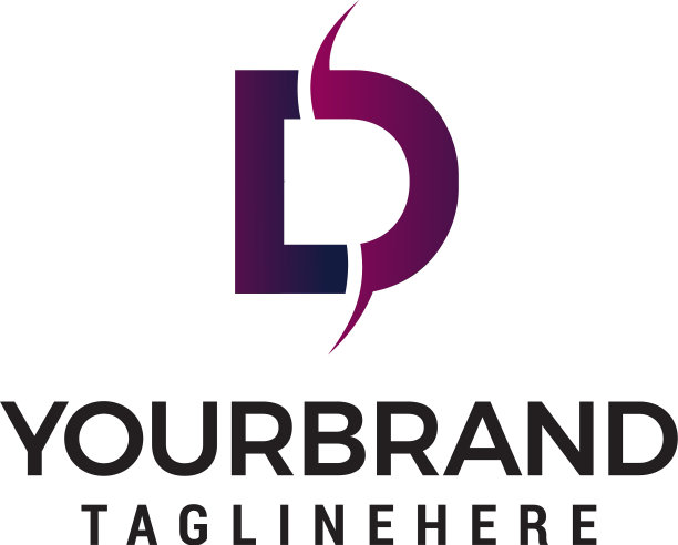 字母d标志设计概念模板图片下载