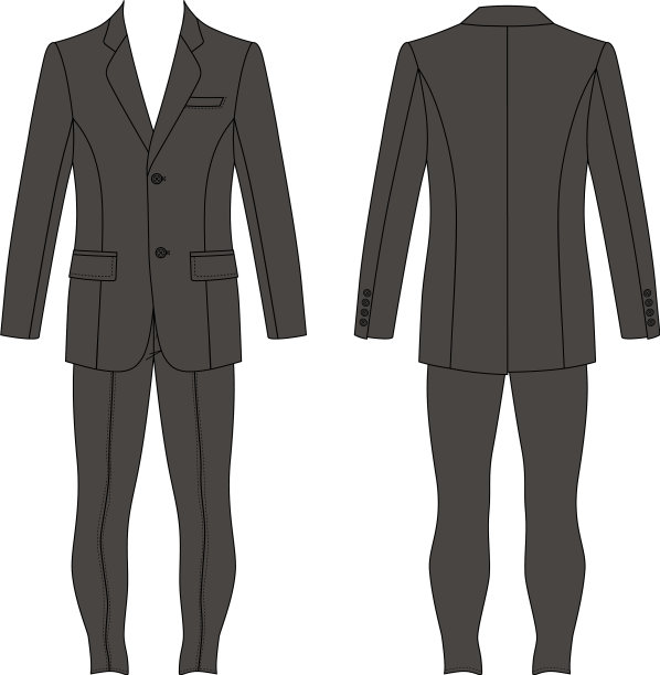 男士西装夹克紧身牛仔裤图片下载