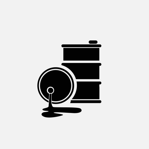 油图标孤立在白色背景图片下载