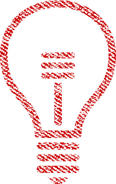 灯泡织物纹理图标图片下载