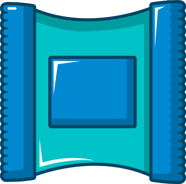 湿巾包装图标卡通风格图片下载