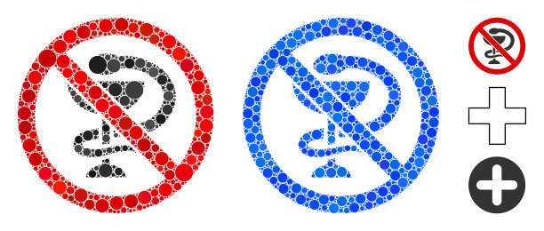 无药马赛克图标圈图片下载