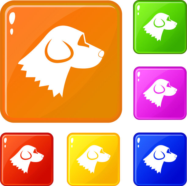 比格犬图标设置颜色图片下载