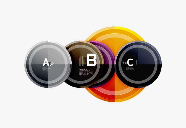 抽象的圆形几何形状现代圆图片下载