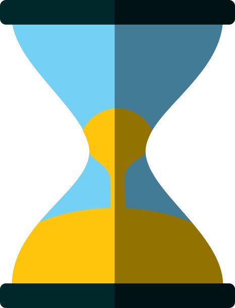 沙漏手表孤立图标图片下载