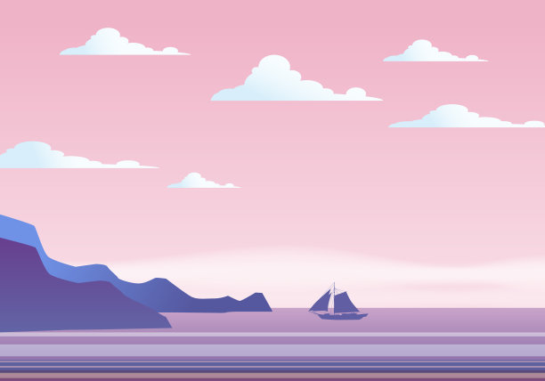 夏日阳光明媚的热带背景海景图片下载