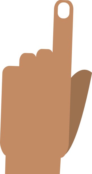 孤立人手设计图片下载