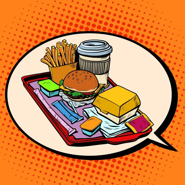 梦见美味的快餐图片下载